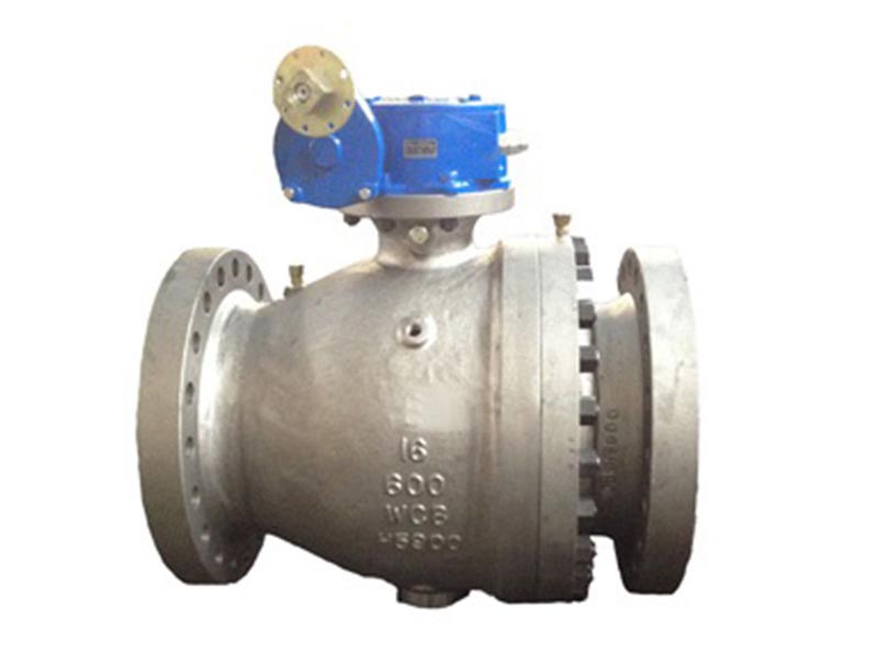 2 PCS Cast Steel Trunnion Ball Valve