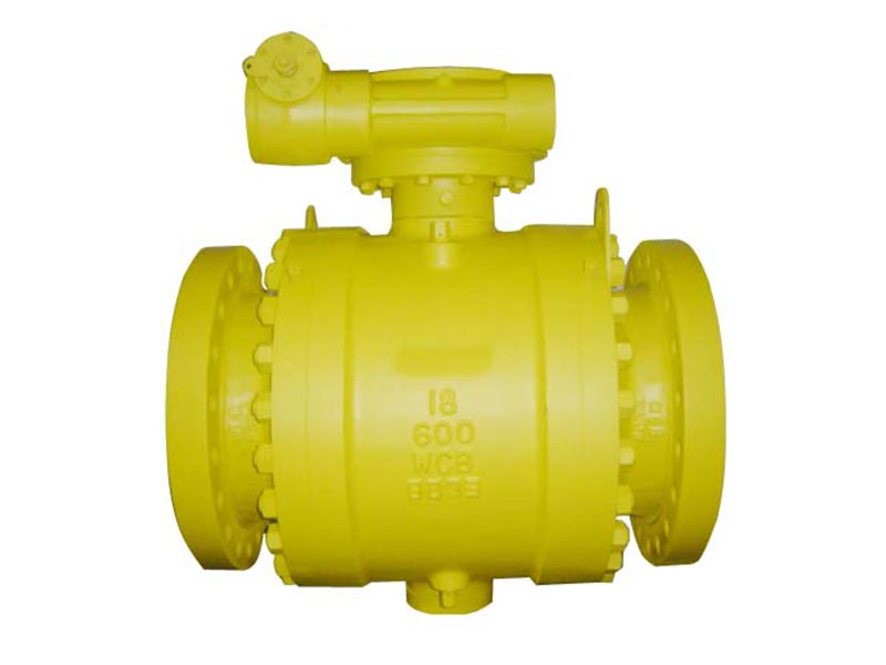 3 PCS Cast Steel Trunnion Ball Valve